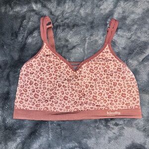 Women's Leopard Print Bralette - Pink